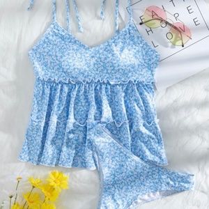 Tankini Blue Floral